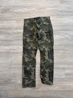 Men's Camo Slim Fit Pants - Green Camouflage